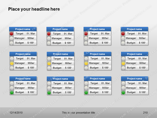 Premium PowerPoint Gantt Template