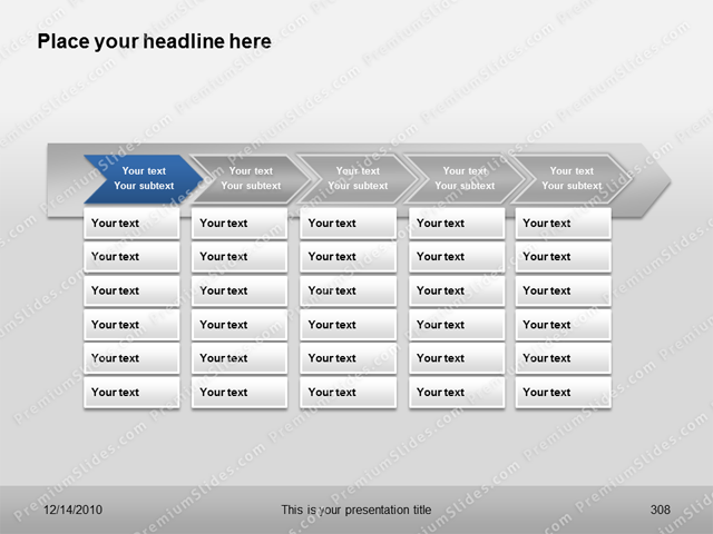 Premium PowerPoint Process Charts