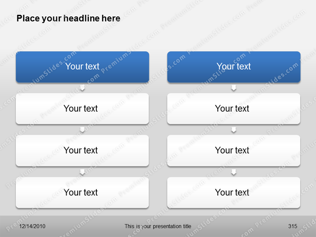 Premium PowerPoint Process Charts