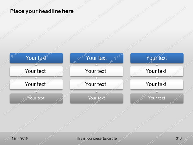 Premium PowerPoint Process Charts