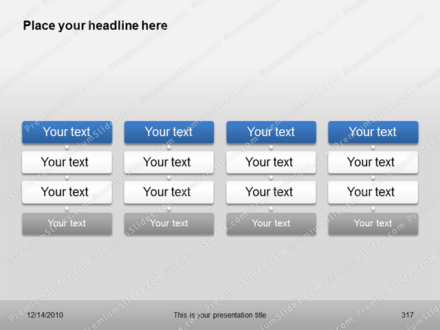 Premium PowerPoint Process Charts