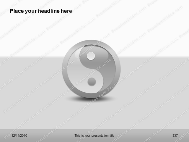 Premium PowerPoint Ying Yang Template