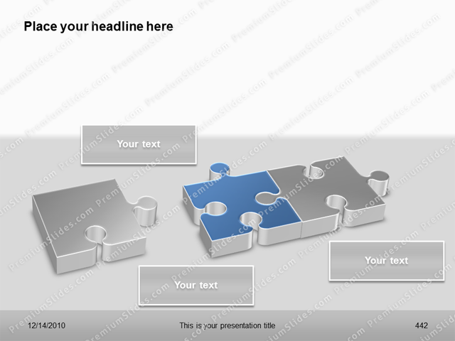 Premium PowerPoint 3D Puzzle Template