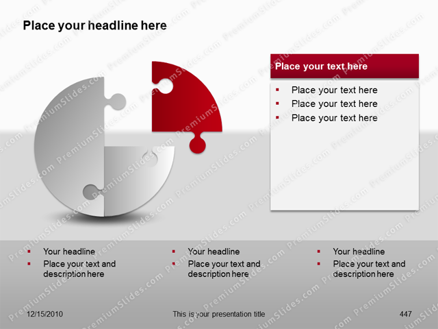 Premium PowerPoint 3D Puzzle