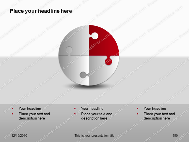 Premium PowerPoint 3D Puzzle