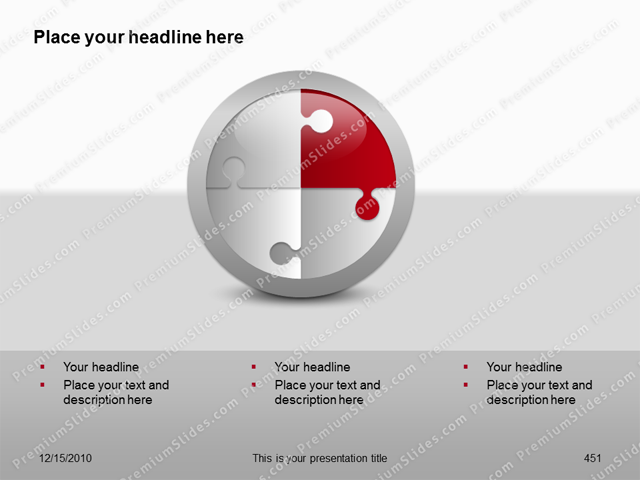 Premium PowerPoint 3D Puzzle