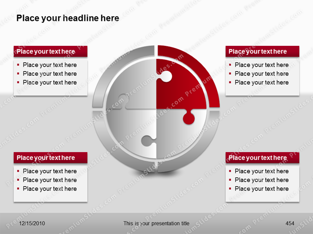 Premium PowerPoint 3D Puzzle