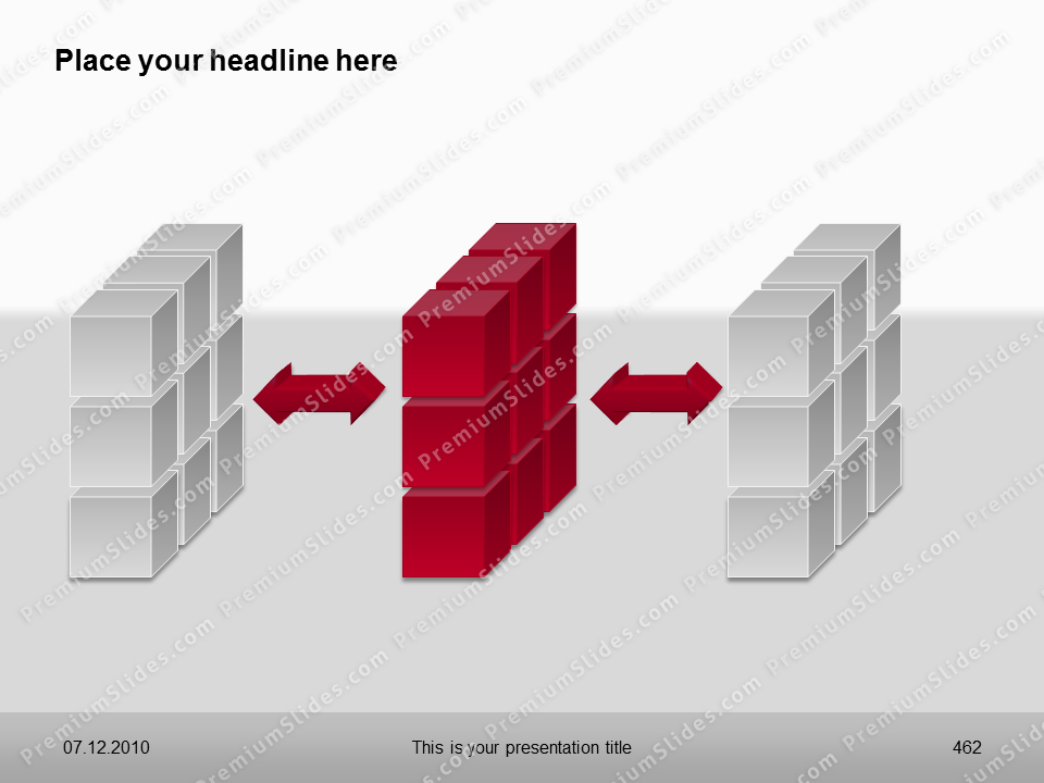 Premium PowerPoint 3D Cubes