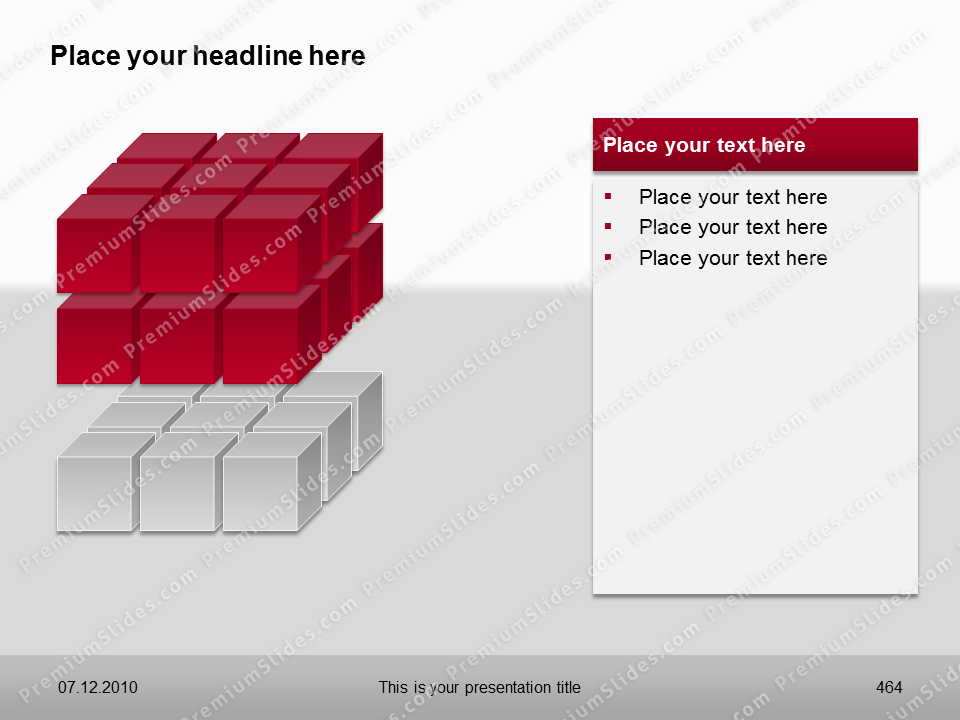 Premium PowerPoint 3D Cubes