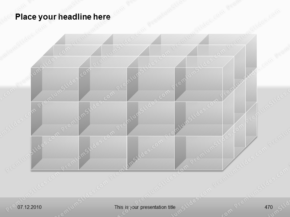 Premium PowerPoint 3D Cubes