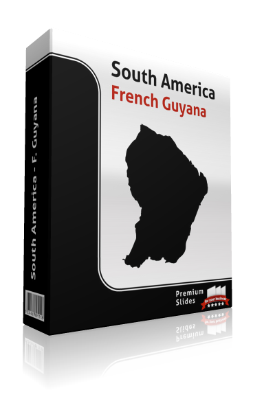 powerpoint map french guyana