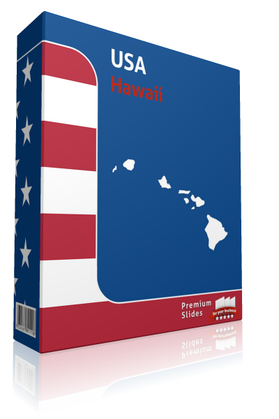 Hawaii County Map Template for PowerPoint