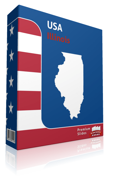 Illinois County Map Template for PowerPoint