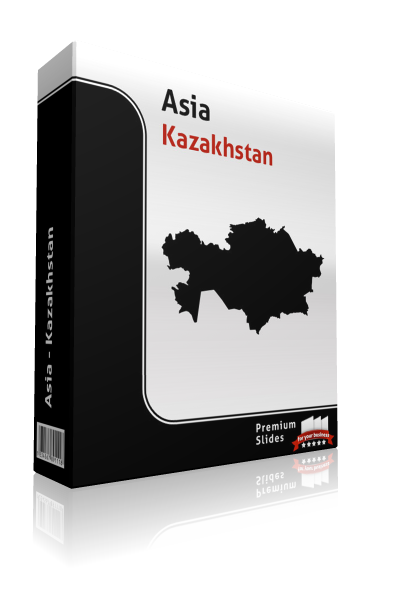 powerpoint map kazakhstan
