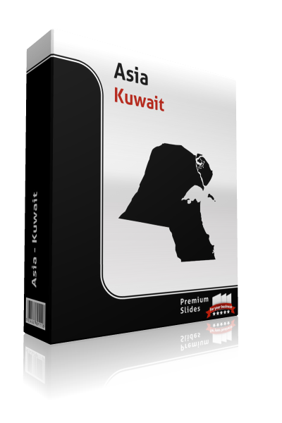 powerpoint map kuwait