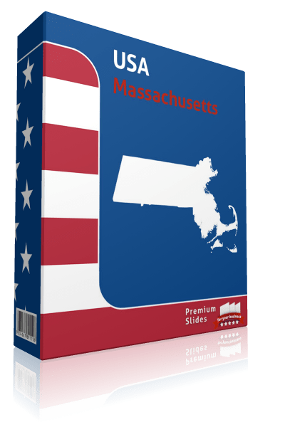 Massachusetts County Map Template for PowerPoint
