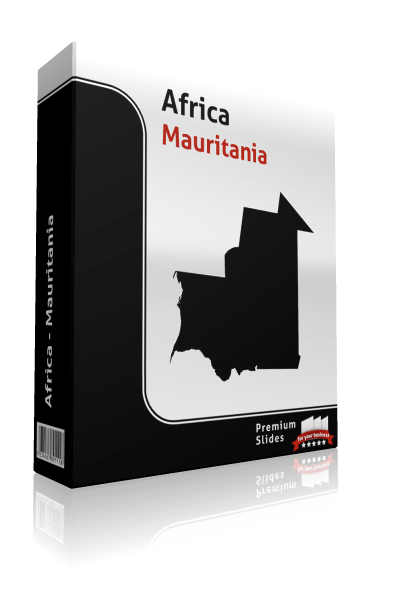powerpoint map mauritania