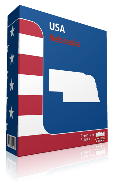 Nebraska County Map Template for PowerPoint