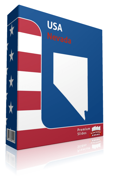 Nevada County Map Template for PowerPoint
