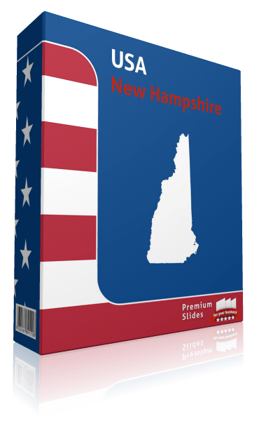 New Hampshire County Map Template for PowerPoint