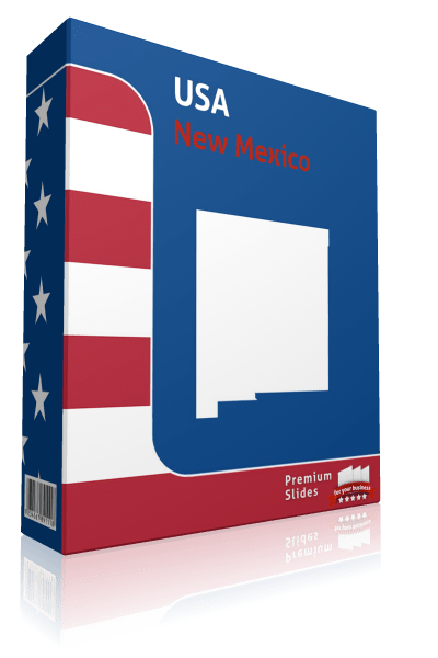 New Mexico County Map Template for PowerPoint