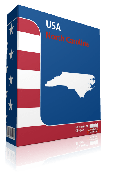 North Carolina County Map Template for PowerPoint