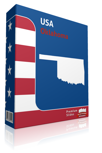 Oklahoma County Map Template for PowerPoint