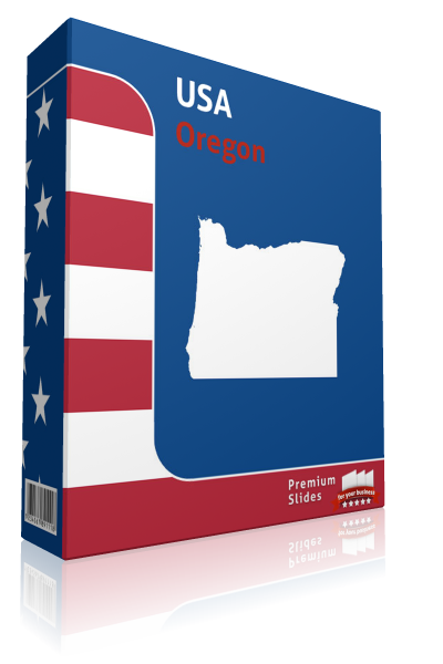 Oregon County Map Template for PowerPoint