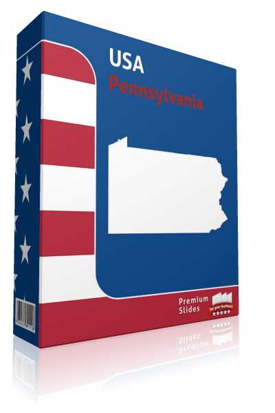 Pennsylvania County Map Template for PowerPoint
