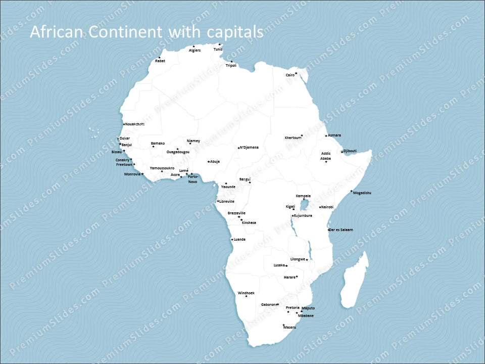 powerpoint map of africa