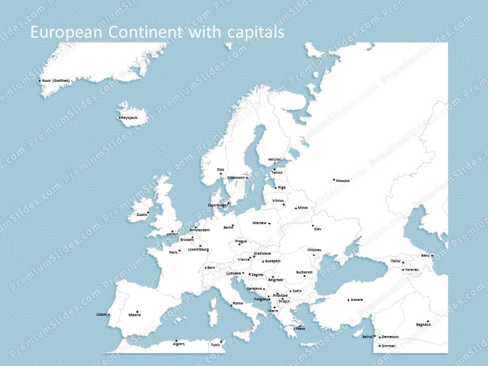 powerpoint europe map