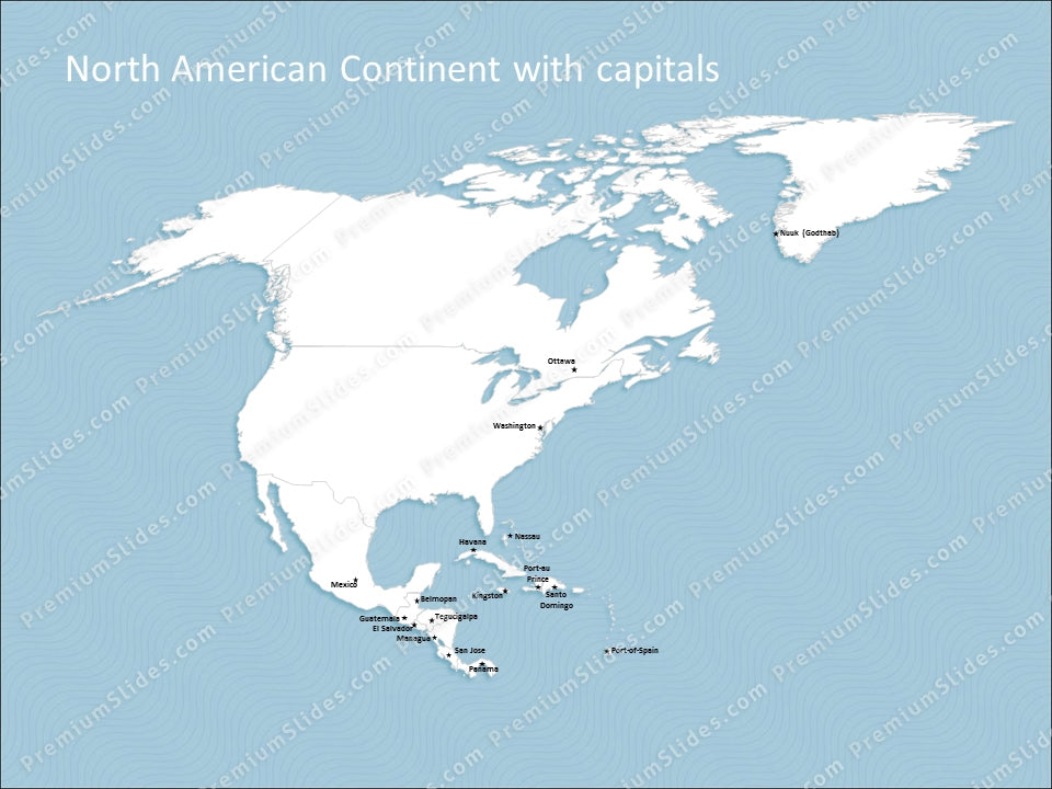 powerpoint map north america