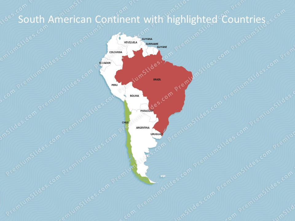 powerpoint map south america