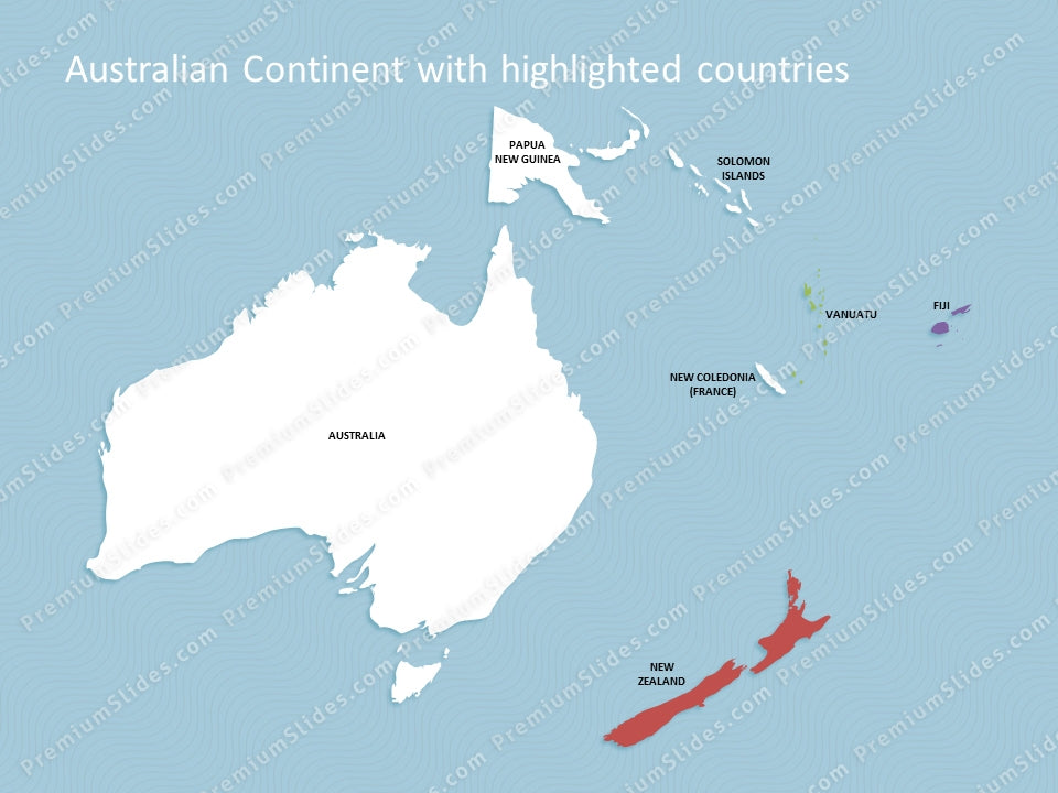 powerpoint map of australia