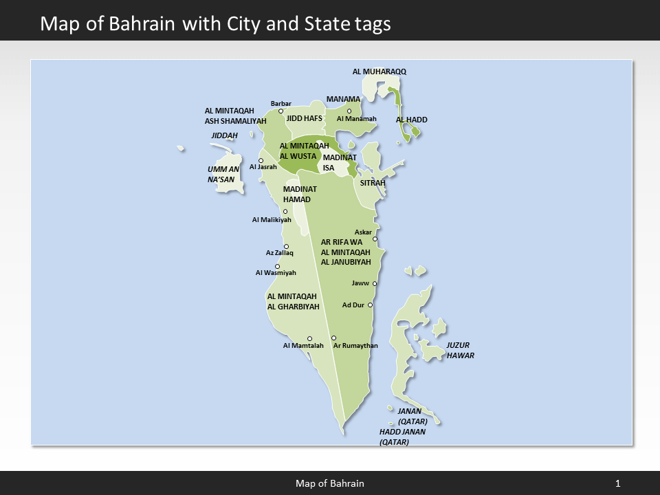powerpoint map bahrain