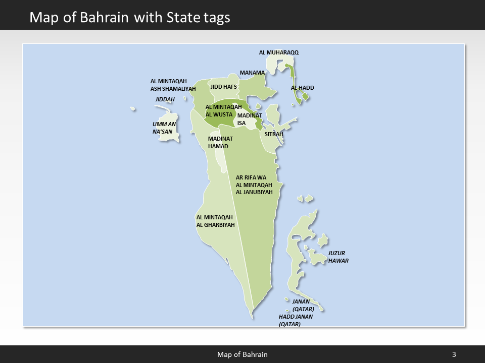 powerpoint map bahrain