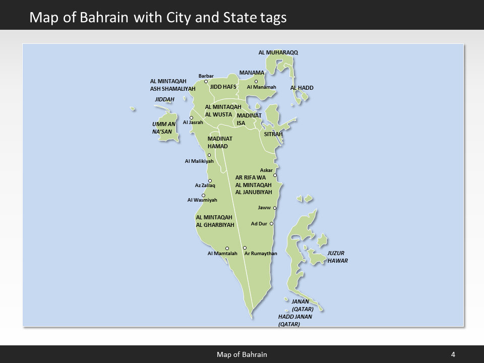 powerpoint map bahrain