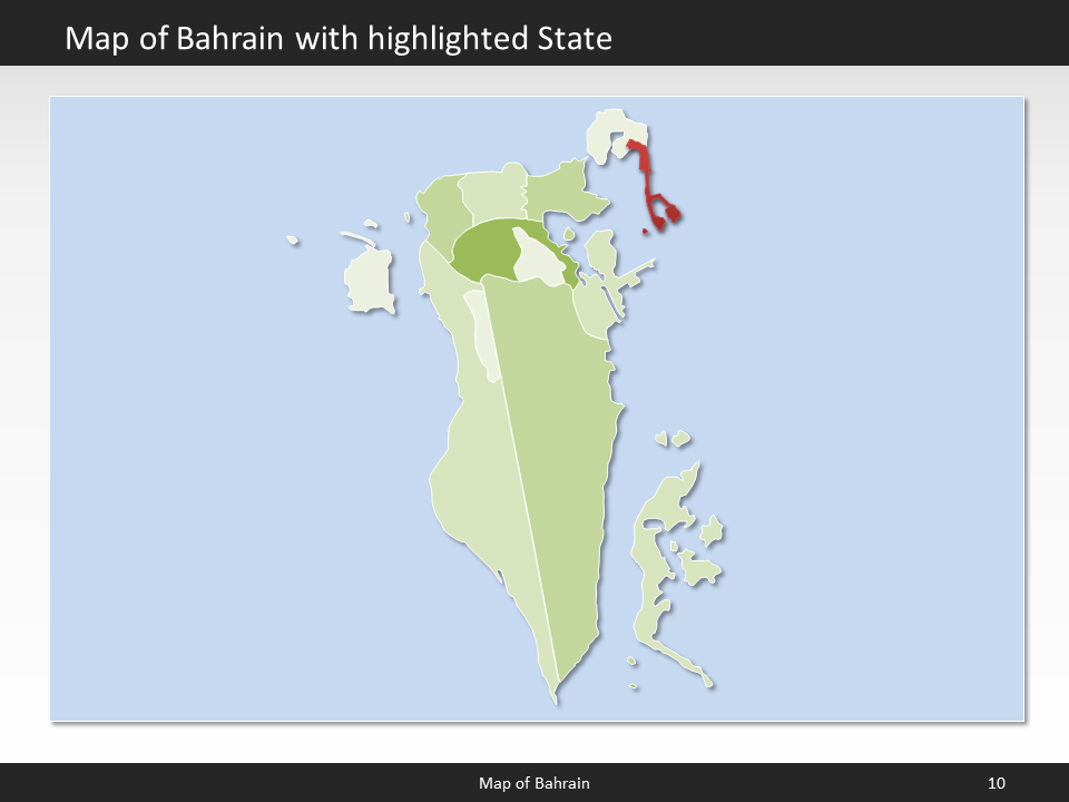powerpoint map bahrain