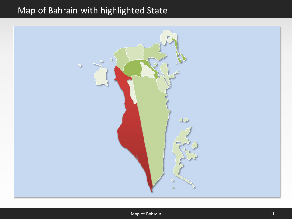 powerpoint map bahrain
