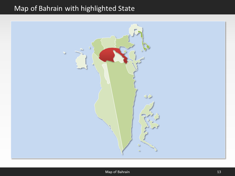 powerpoint map bahrain