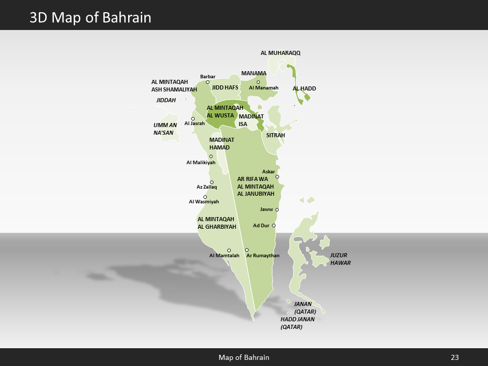 powerpoint map bahrain