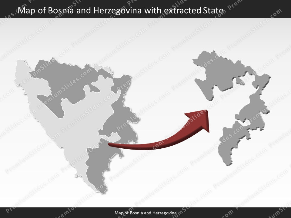 powerpoint map bosnia and herzegovina