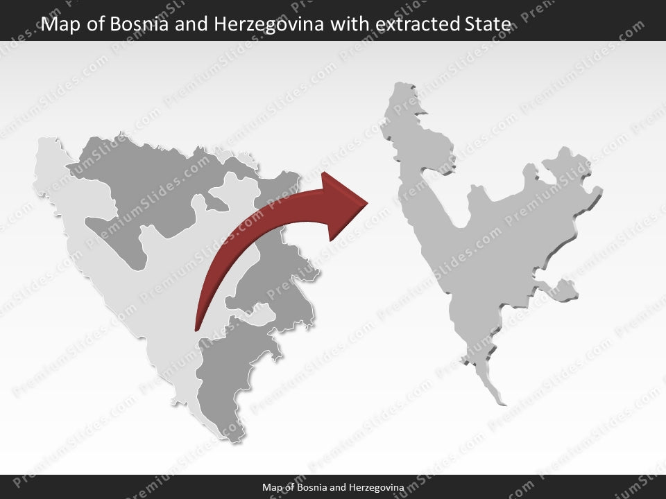 powerpoint map bosnia and herzegovina