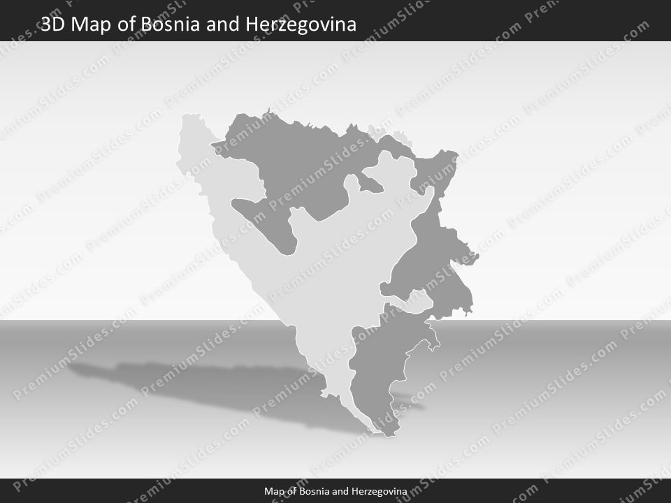 powerpoint map bosnia and herzegovina