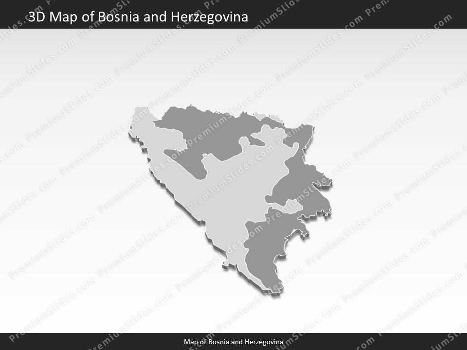 powerpoint map bosnia and herzegovina