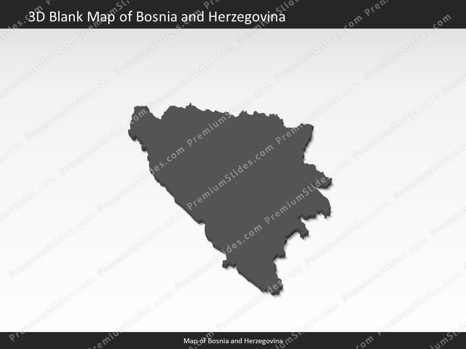 powerpoint map bosnia and herzegovina