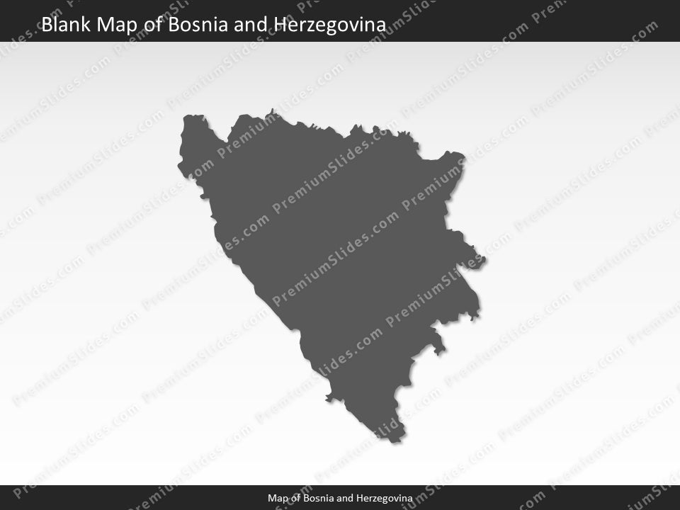 powerpoint map bosnia and herzegovina