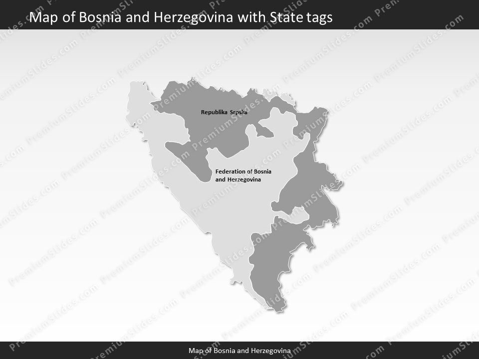 powerpoint map bosnia and herzegovina