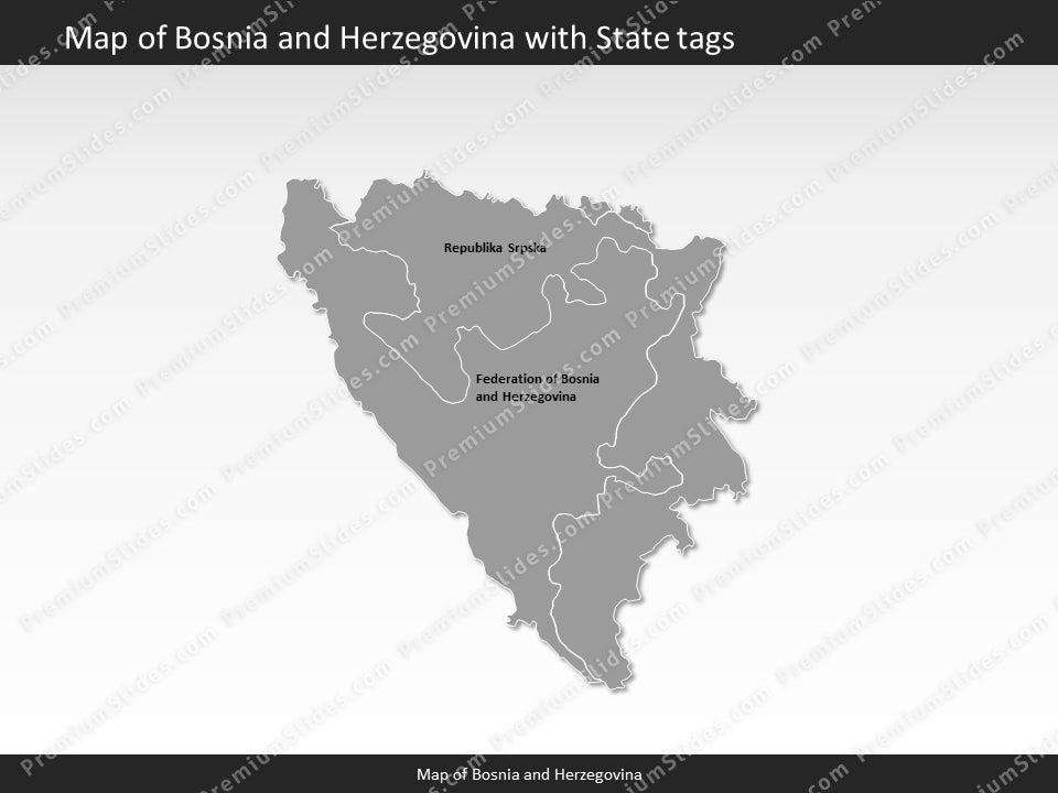 powerpoint map bosnia and herzegovina