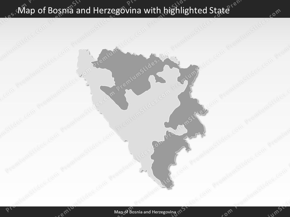 powerpoint map bosnia and herzegovina